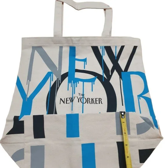 Brand New 1 Pack New Yorker Tote Bag! Blue Black Gray Never used - Picture 3 of 5